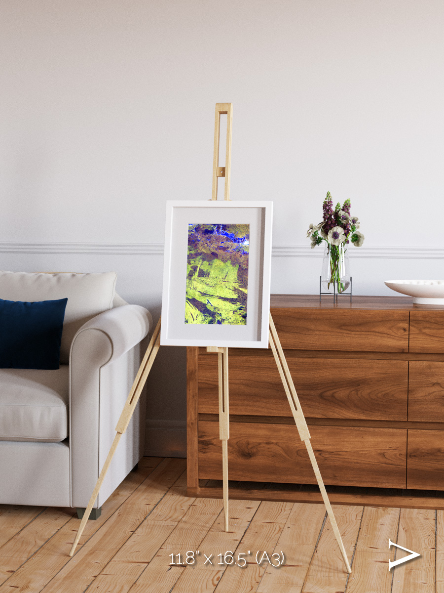 Lake Lines, Lake Amadeus Framed & Mounted Print