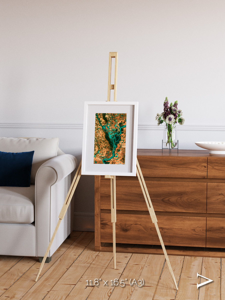 River’s Dance, Mississippi Framed & Mounted Print