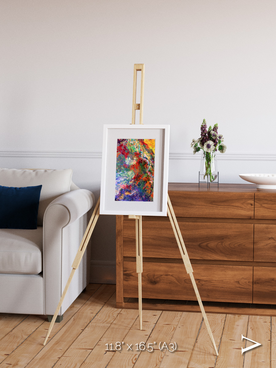 Melted Earth, Great Sandy Desert Framed & Mounted Print