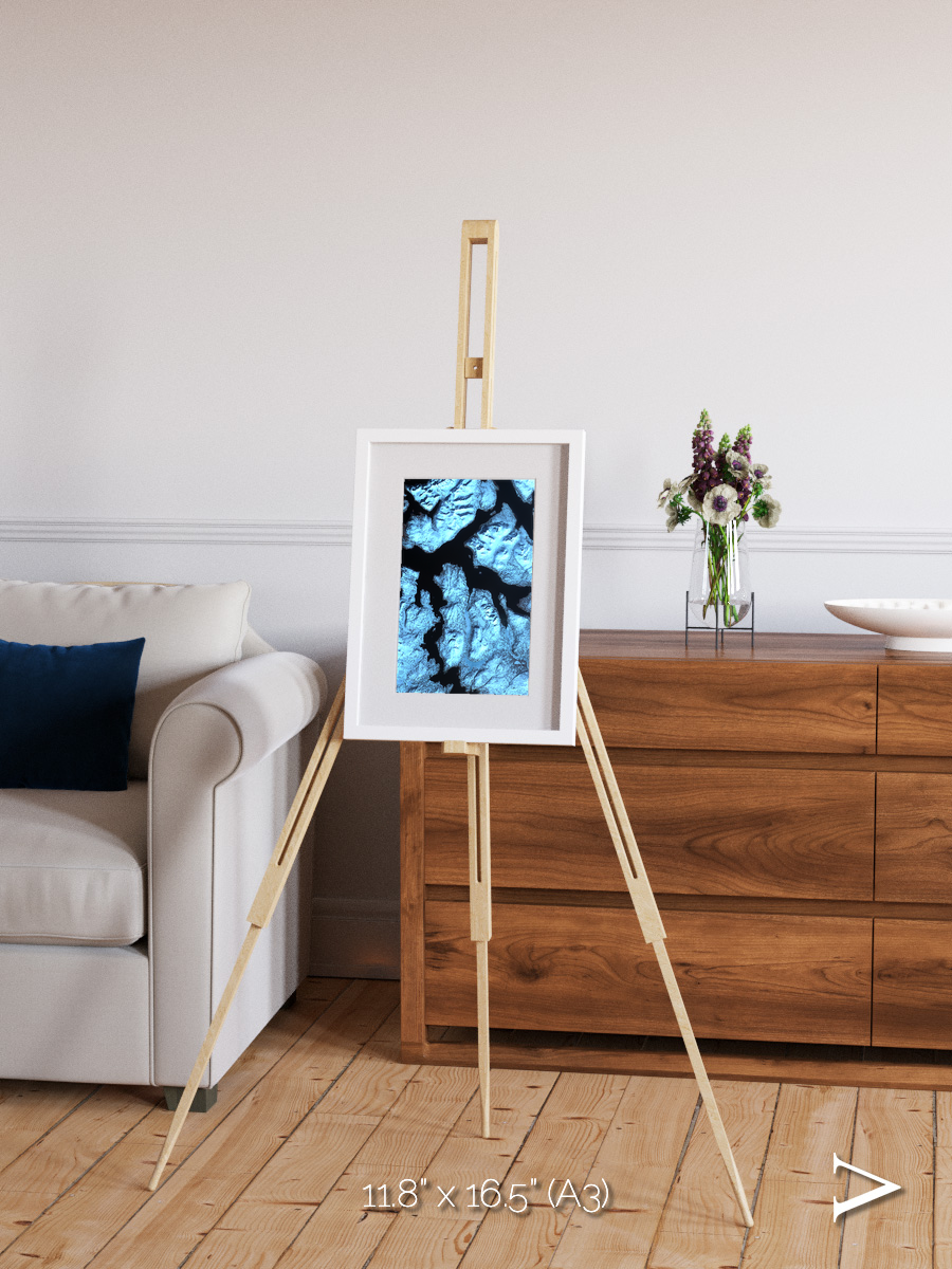 Glacial Passage, Northern Norway Framed & Mounted Print