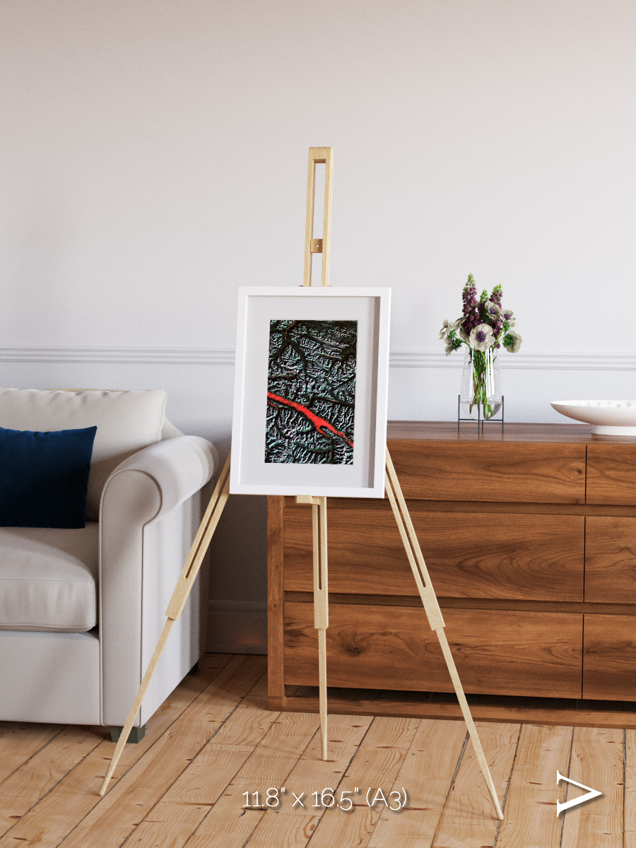 Light in the Trench, Canadian Rockies Framed & Mounted Print