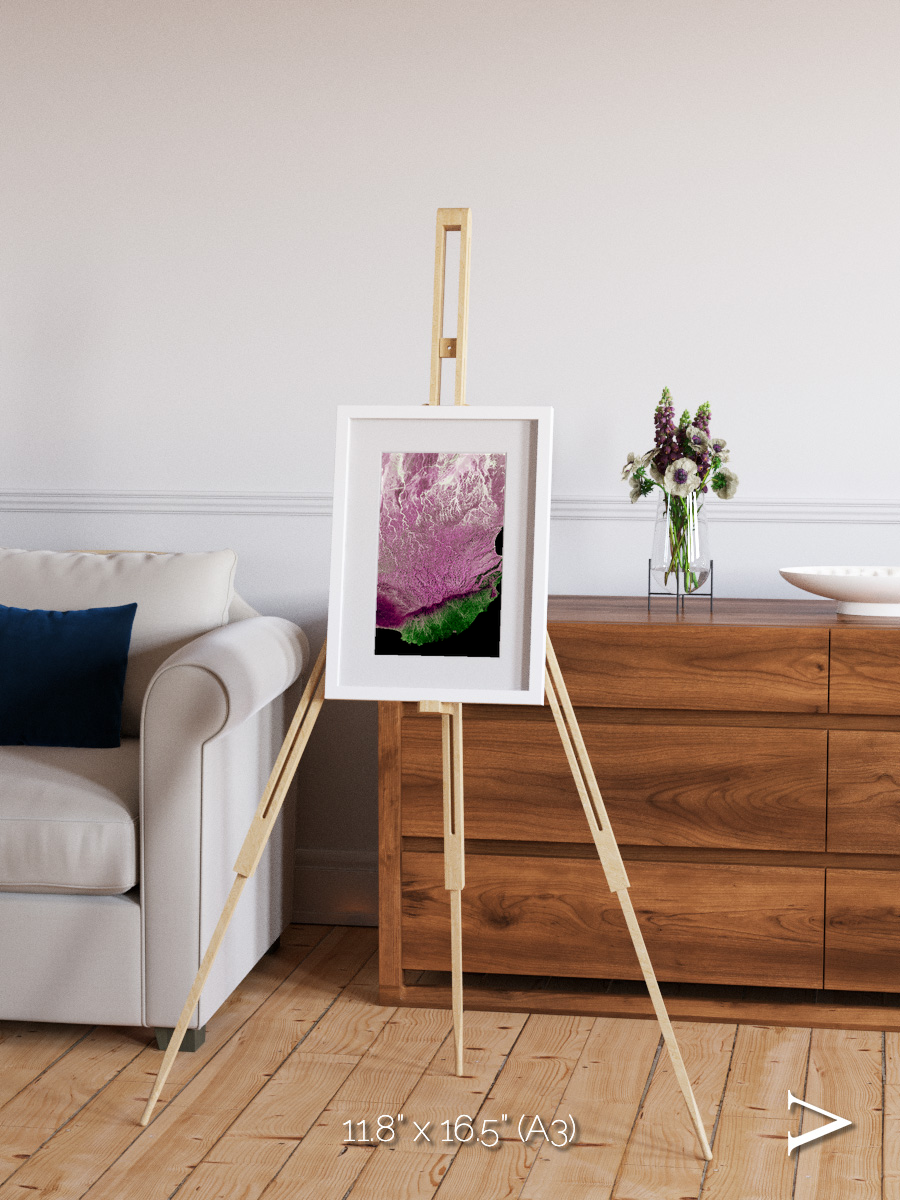 Monsoon Divide, Dhofar Framed & Mounted Print