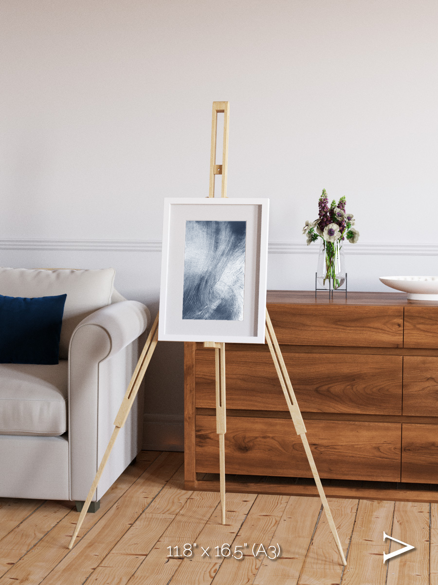 Wind Signatures, Whirlpool Cloud Framed & Mounted Print