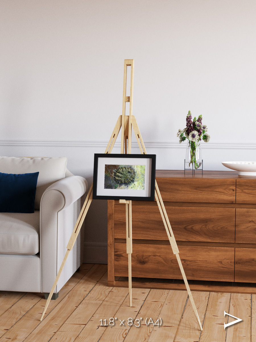 Windwritten Dunes, Brandberg Massif Framed & Mounted Print
