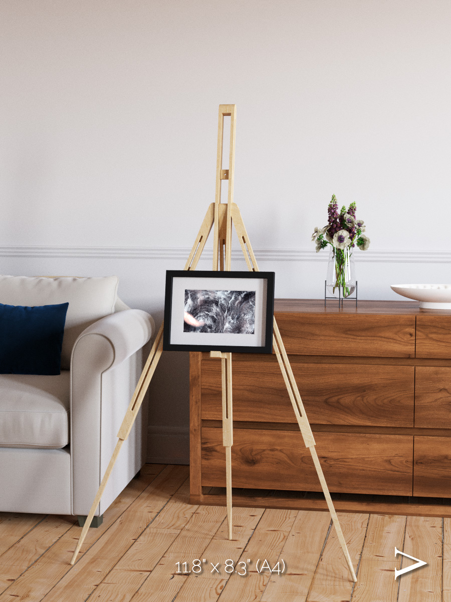 Wind Signatures, Whirlpool in the Air Framed & Mounted Print