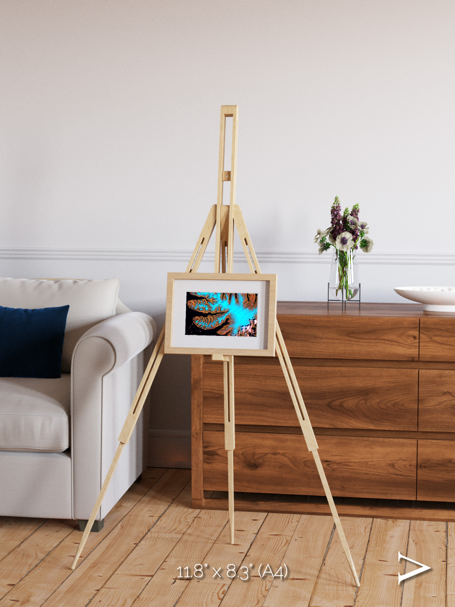 Frozen Currents, West Fjords Framed & Mounted Print