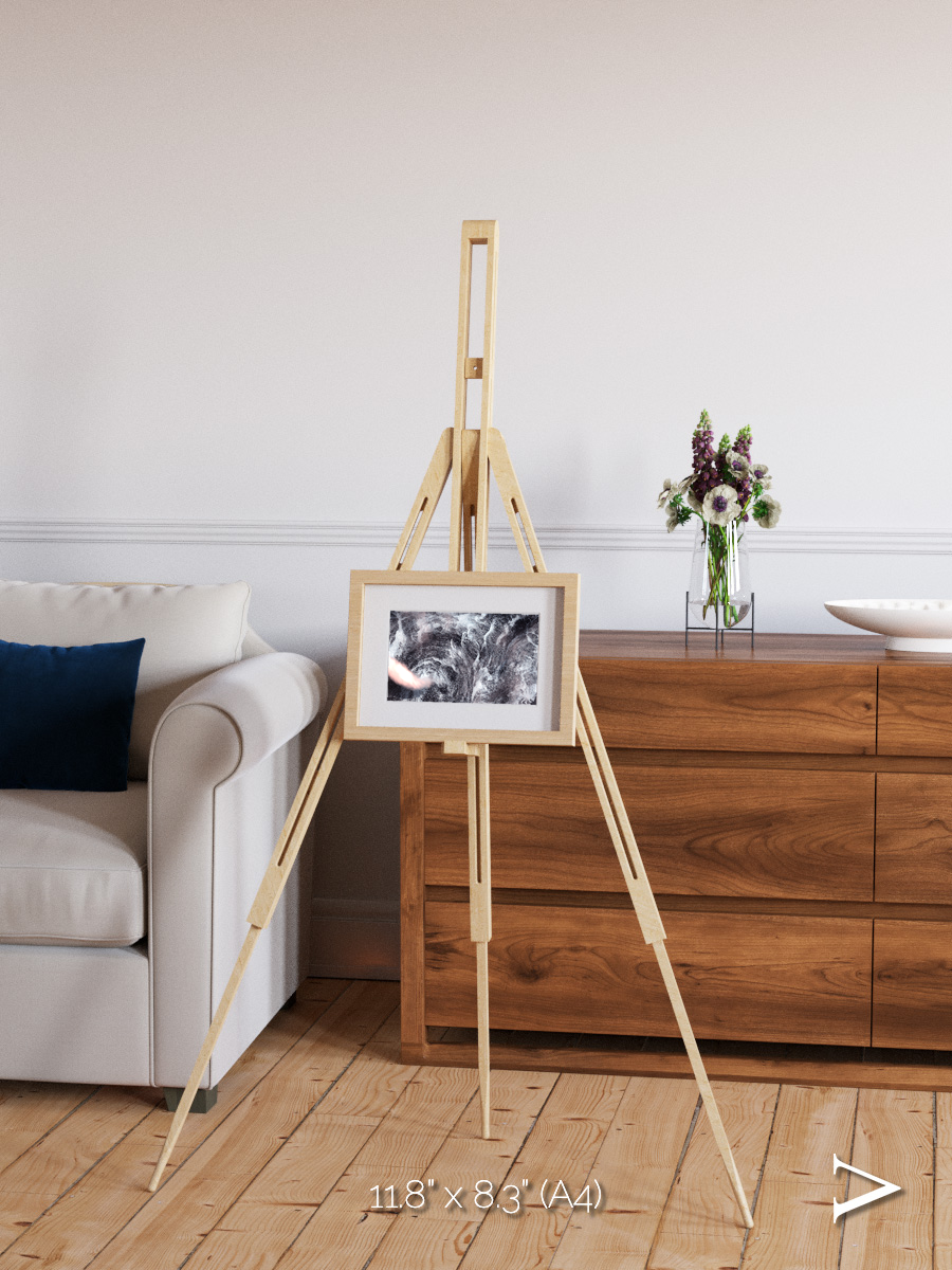 Wind Signatures, Whirlpool in the Air Framed & Mounted Print