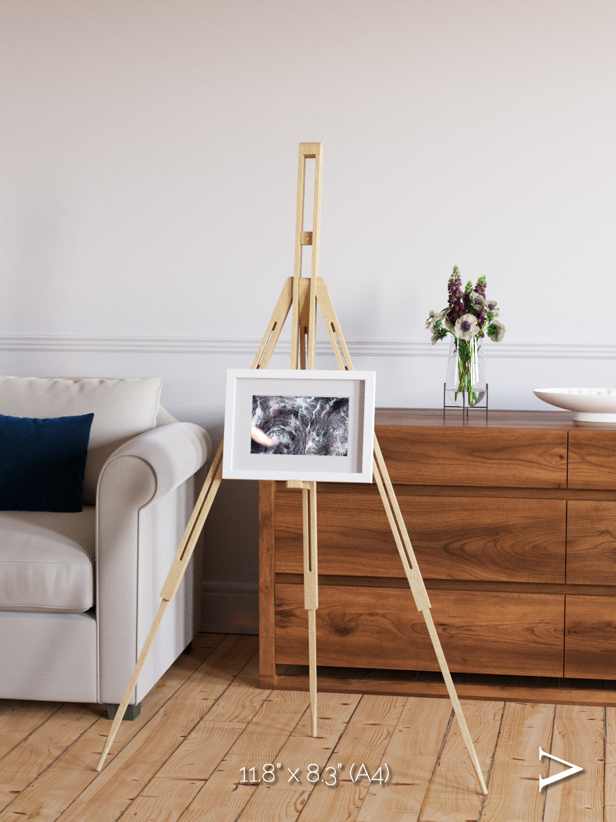 Wind Signatures, Whirlpool in the Air Framed & Mounted Print