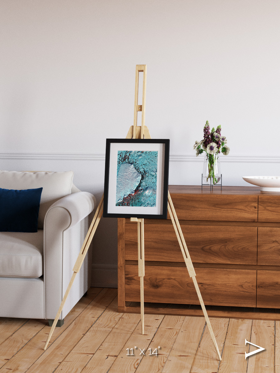 Island Sanctuary, Akpatok Island Framed & Mounted Print