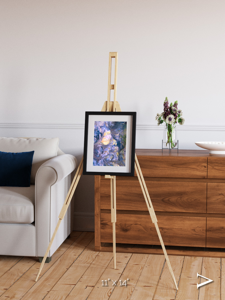 Heat Scars, Andes Framed & Mounted Print