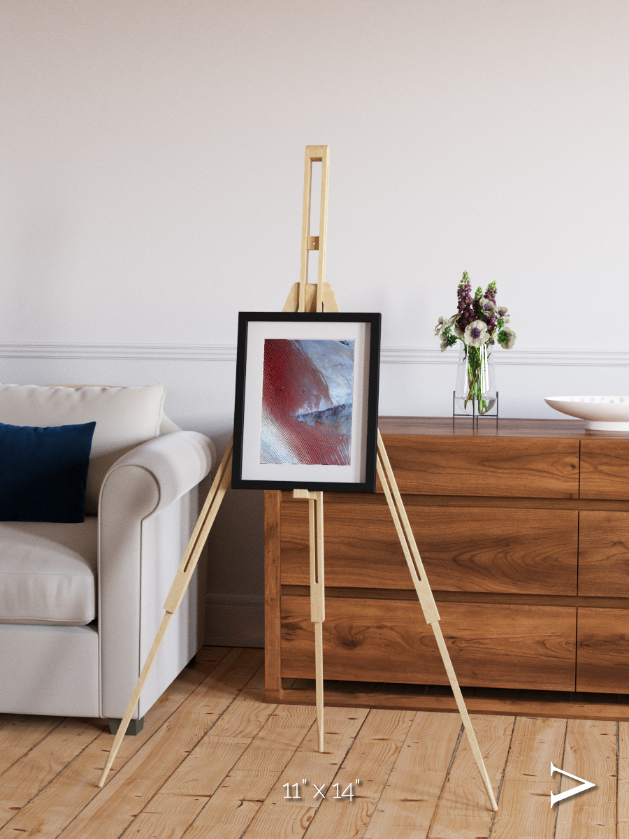 Wind Signatures, Empty Quarter Framed & Mounted Print