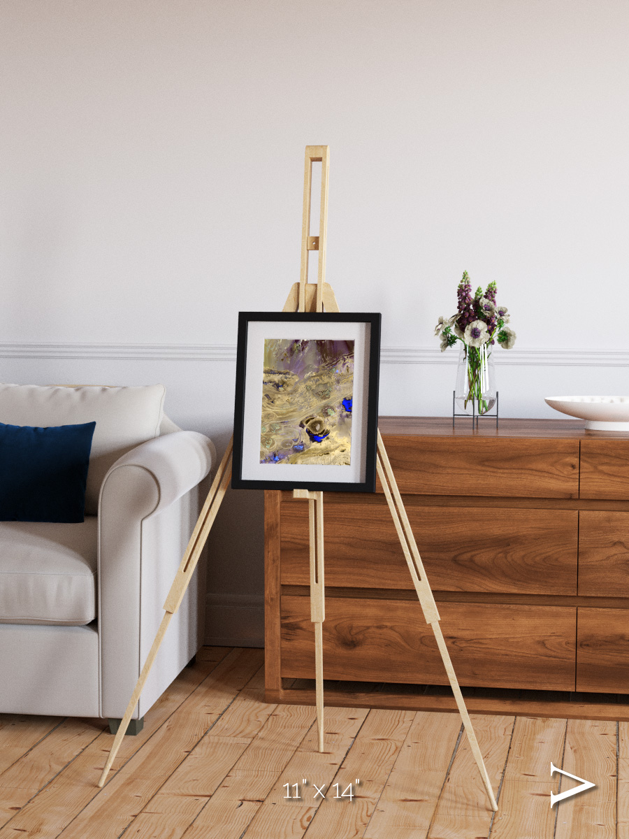 Salt Mirror, Great Salt Desert Framed & Mounted Print