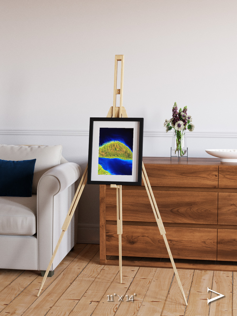 Coastal Fragments, Island Rebound Framed & Mounted Print
