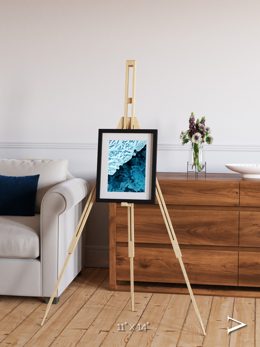 Glacial Passage, Kamchatka Peninsula Framed & Mounted Print