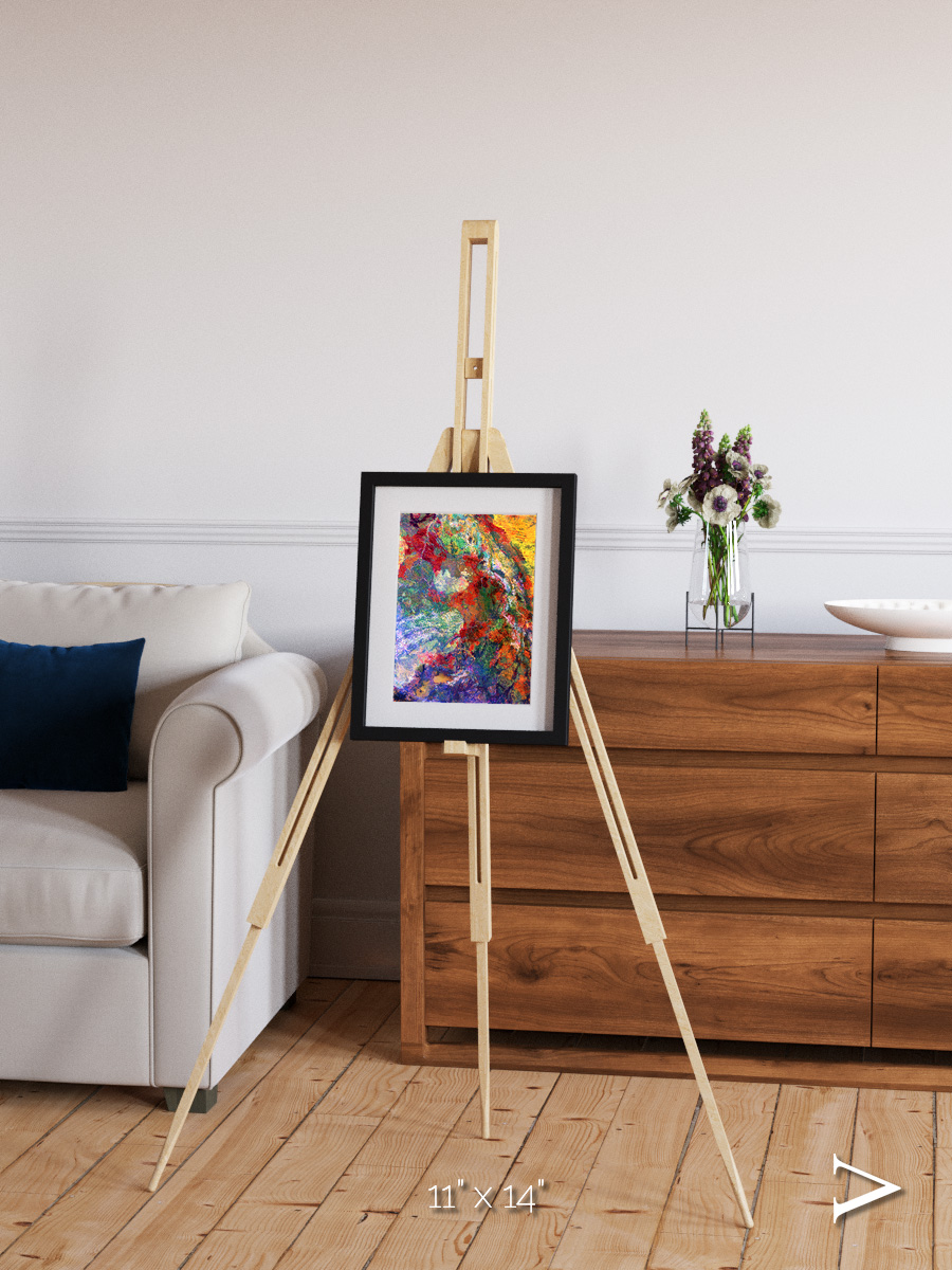 Melted Earth, Great Sandy Desert Framed & Mounted Print