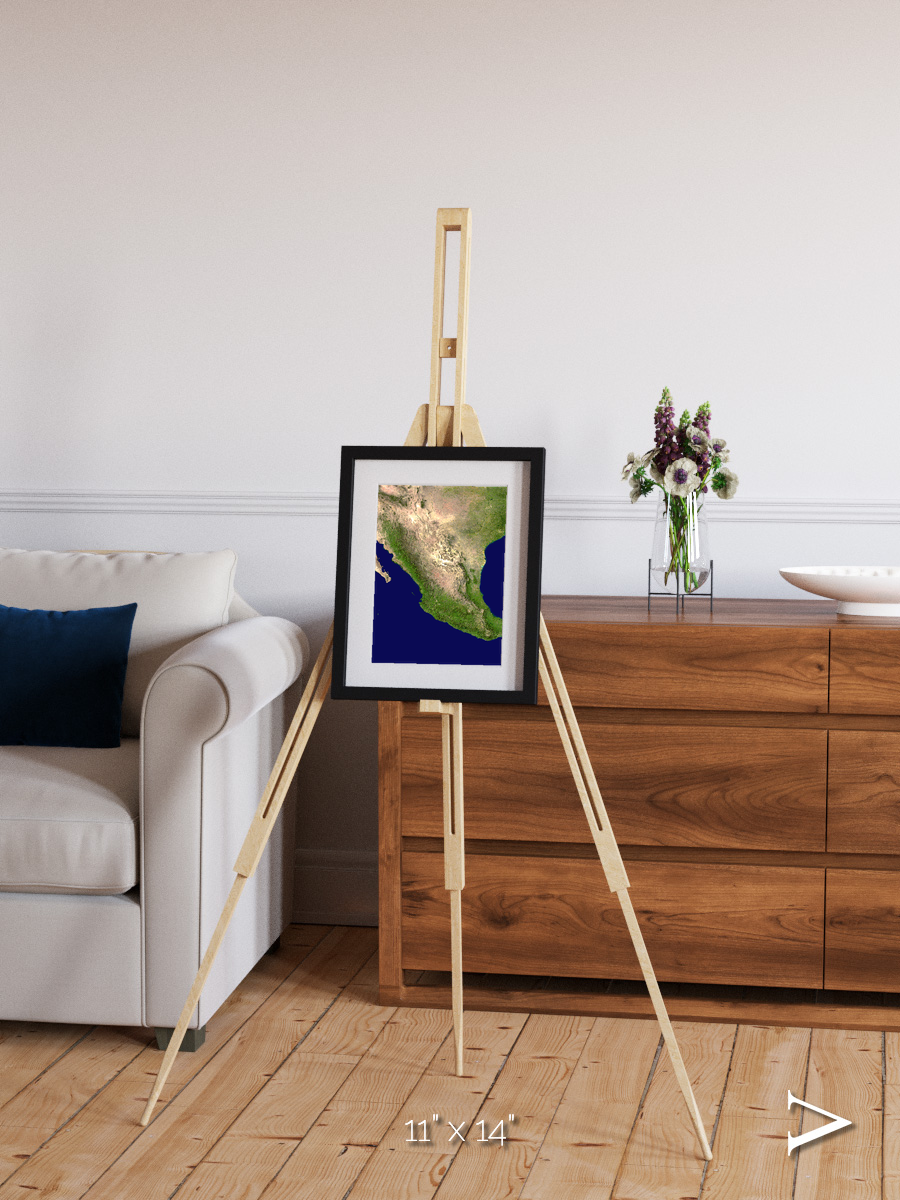 Windwritten Sands, Mexico and Central America Framed & Mounted Print