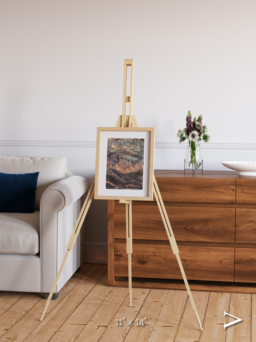 Volcanic Palette, Gosses Bluff Framed & Mounted Print