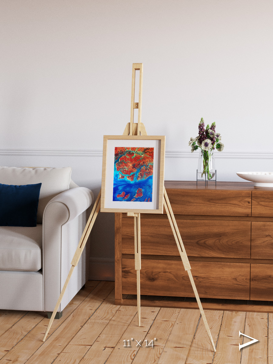 River and Plain, Guinea-Bissau Framed & Mounted Print