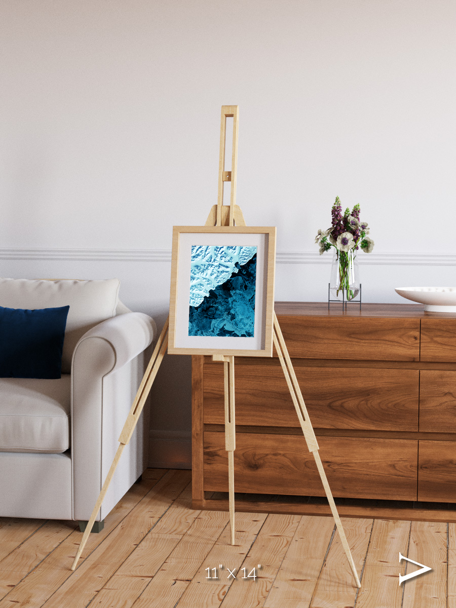 Glacial Passage, Kamchatka Peninsula Framed & Mounted Print