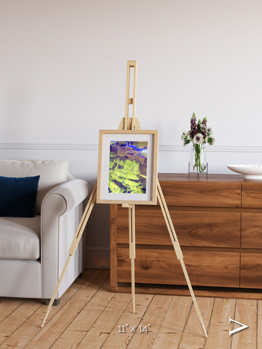 Lake Lines, Lake Amadeus Framed & Mounted Print