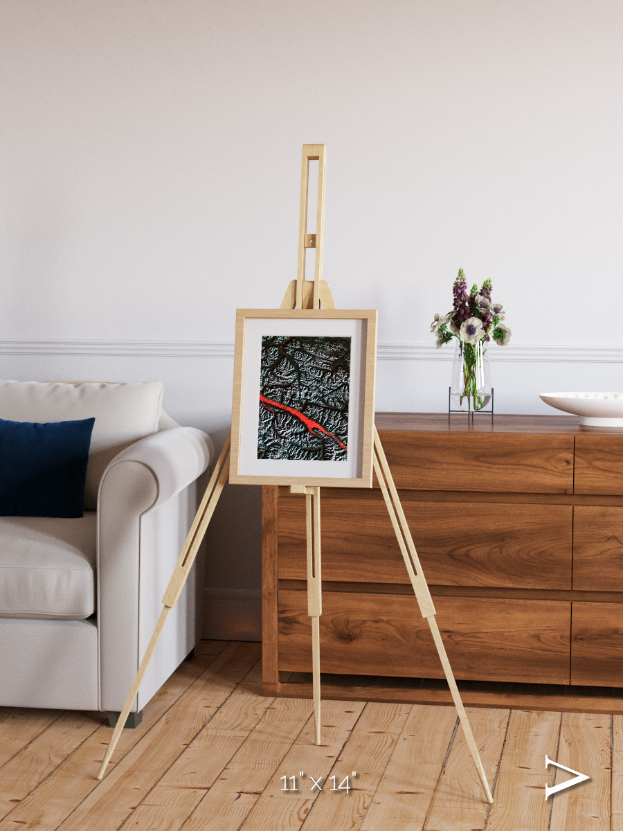 Light in the Trench, Canadian Rockies Framed & Mounted Print