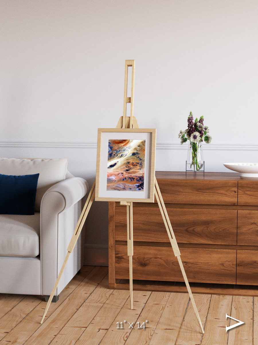 Shifting Dunes, Terkezi Oasis Framed & Mounted Print