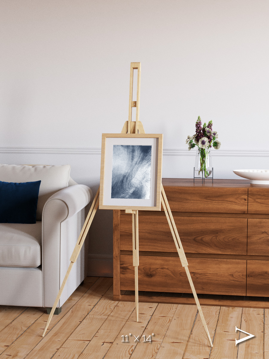 Wind Signatures, Whirlpool Cloud Framed & Mounted Print