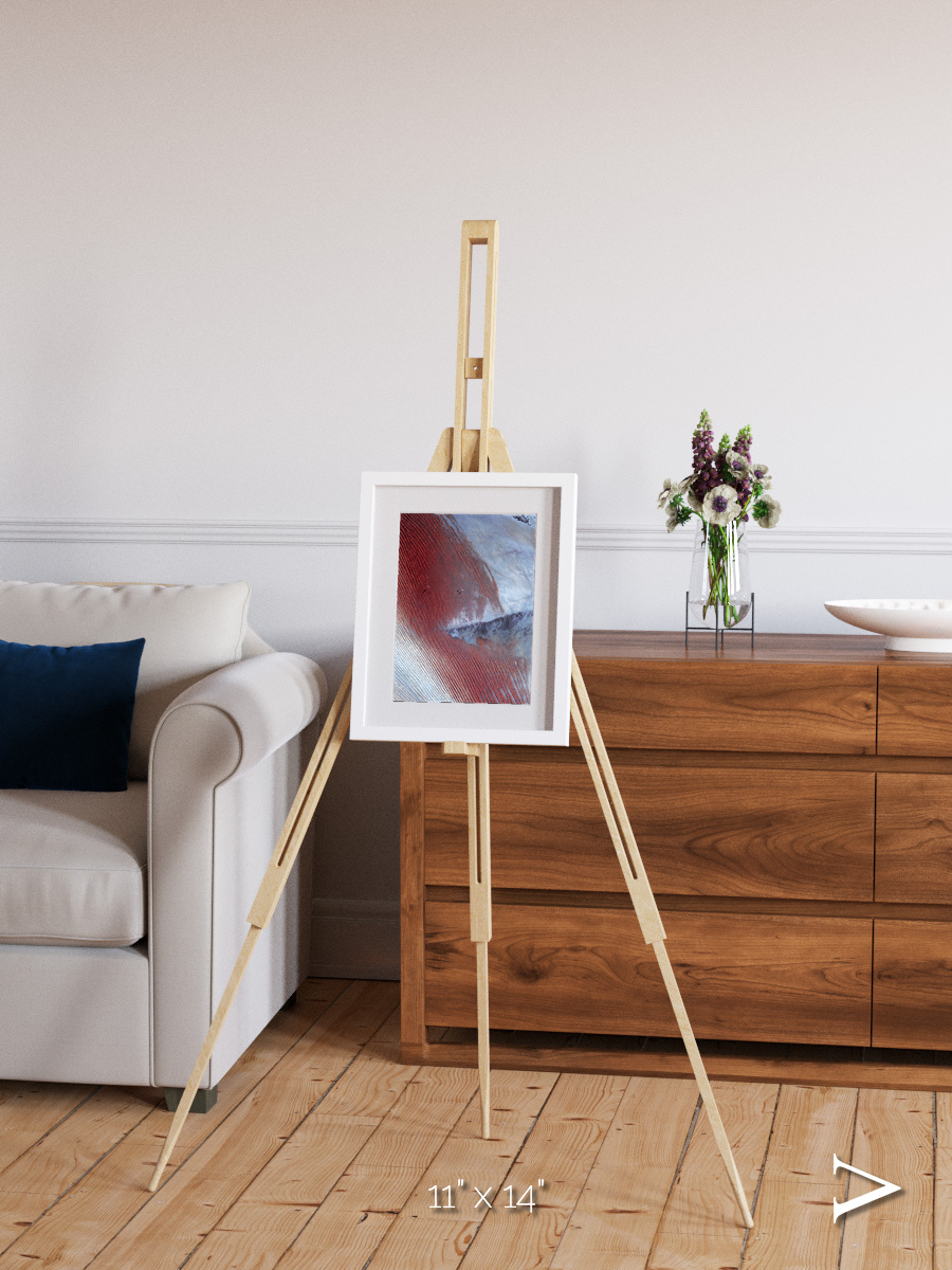 Wind Signatures, Empty Quarter Framed & Mounted Print