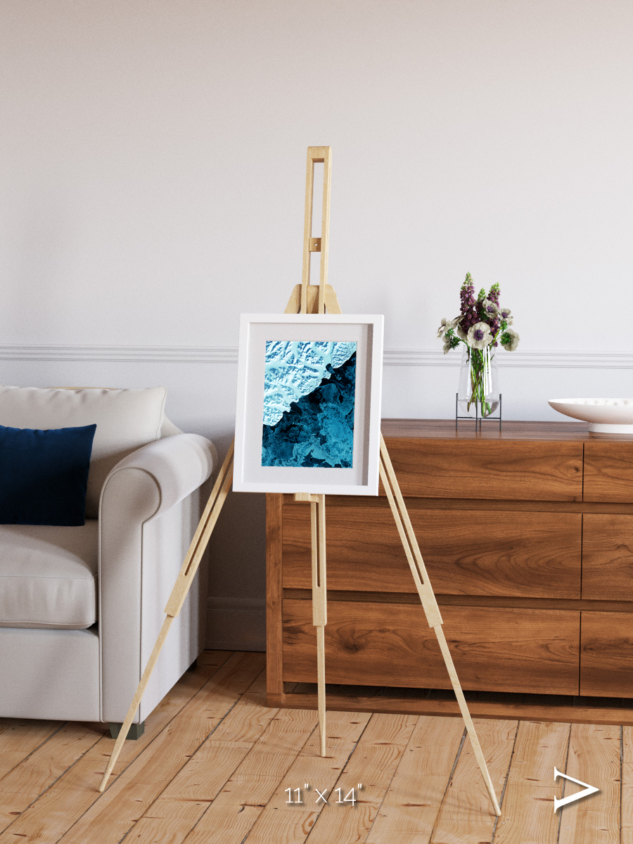 Glacial Passage, Kamchatka Peninsula Framed & Mounted Print
