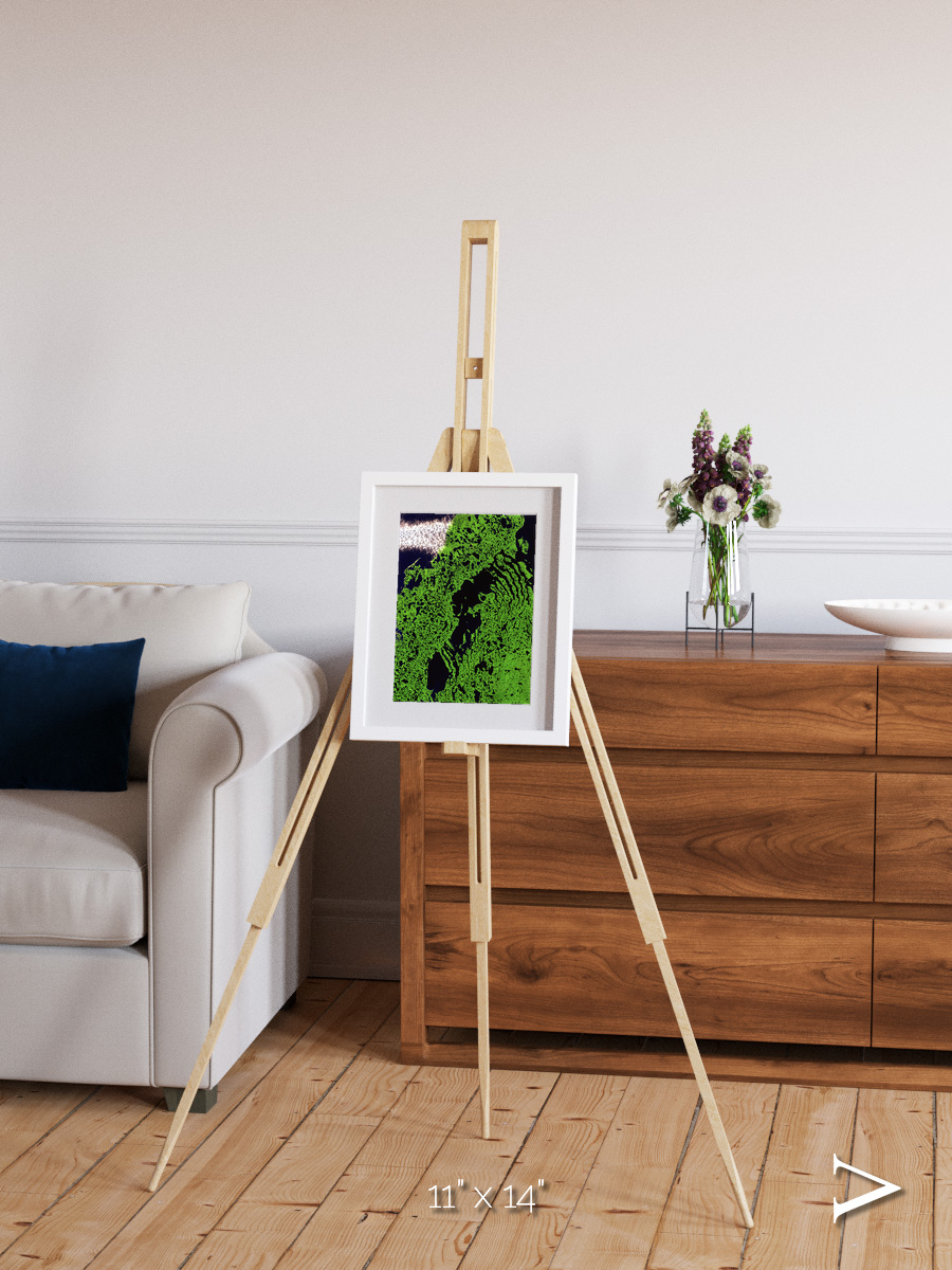 Tundra Reach, Liverpool Bay Framed & Mounted Print