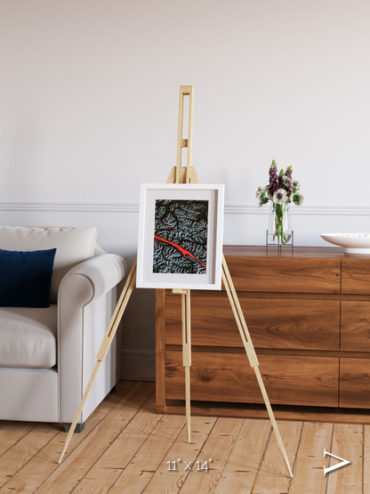 Light in the Trench, Canadian Rockies Framed & Mounted Print