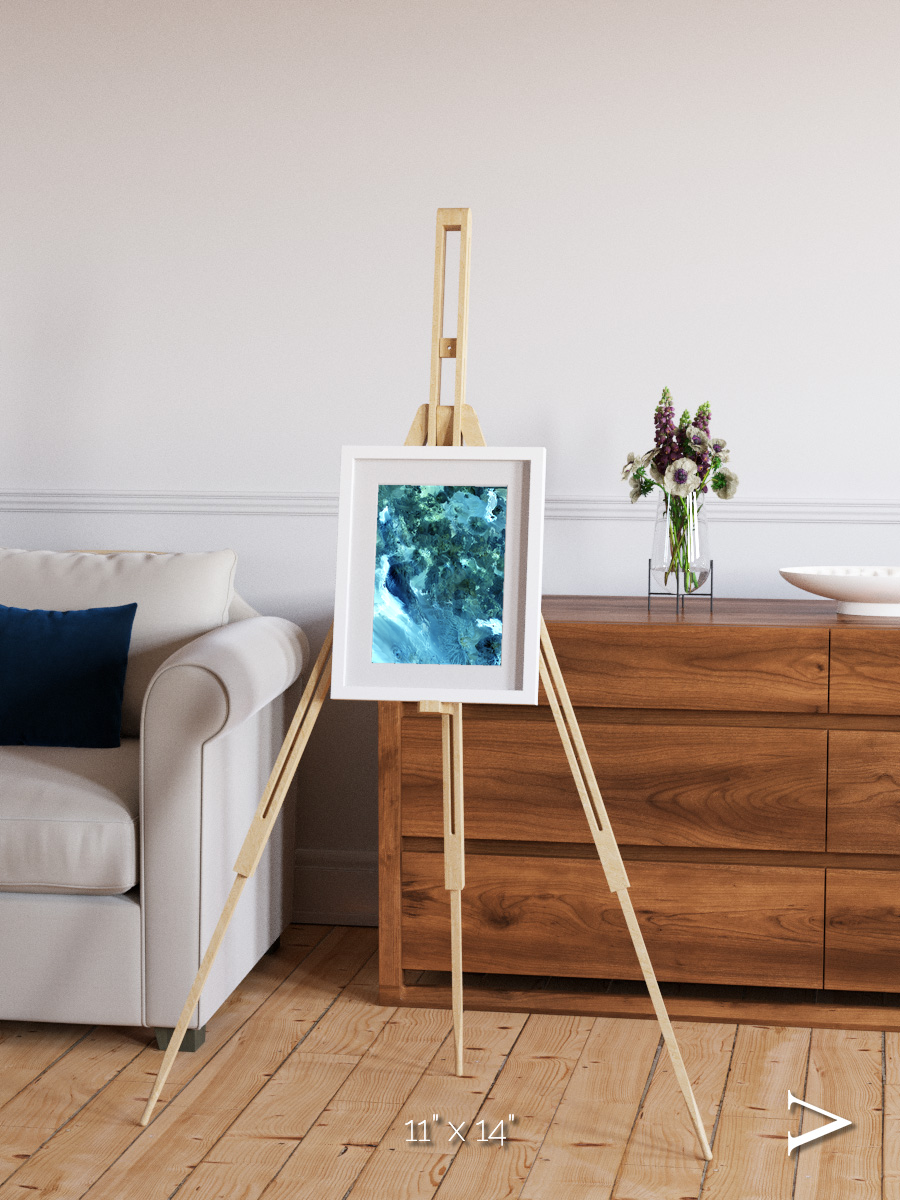 Heat Scars, Volcanoes Framed & Mounted Print