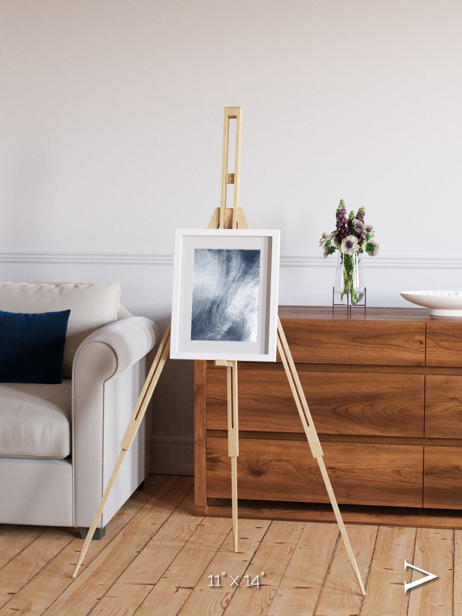 Wind Signatures, Whirlpool Cloud Framed & Mounted Print