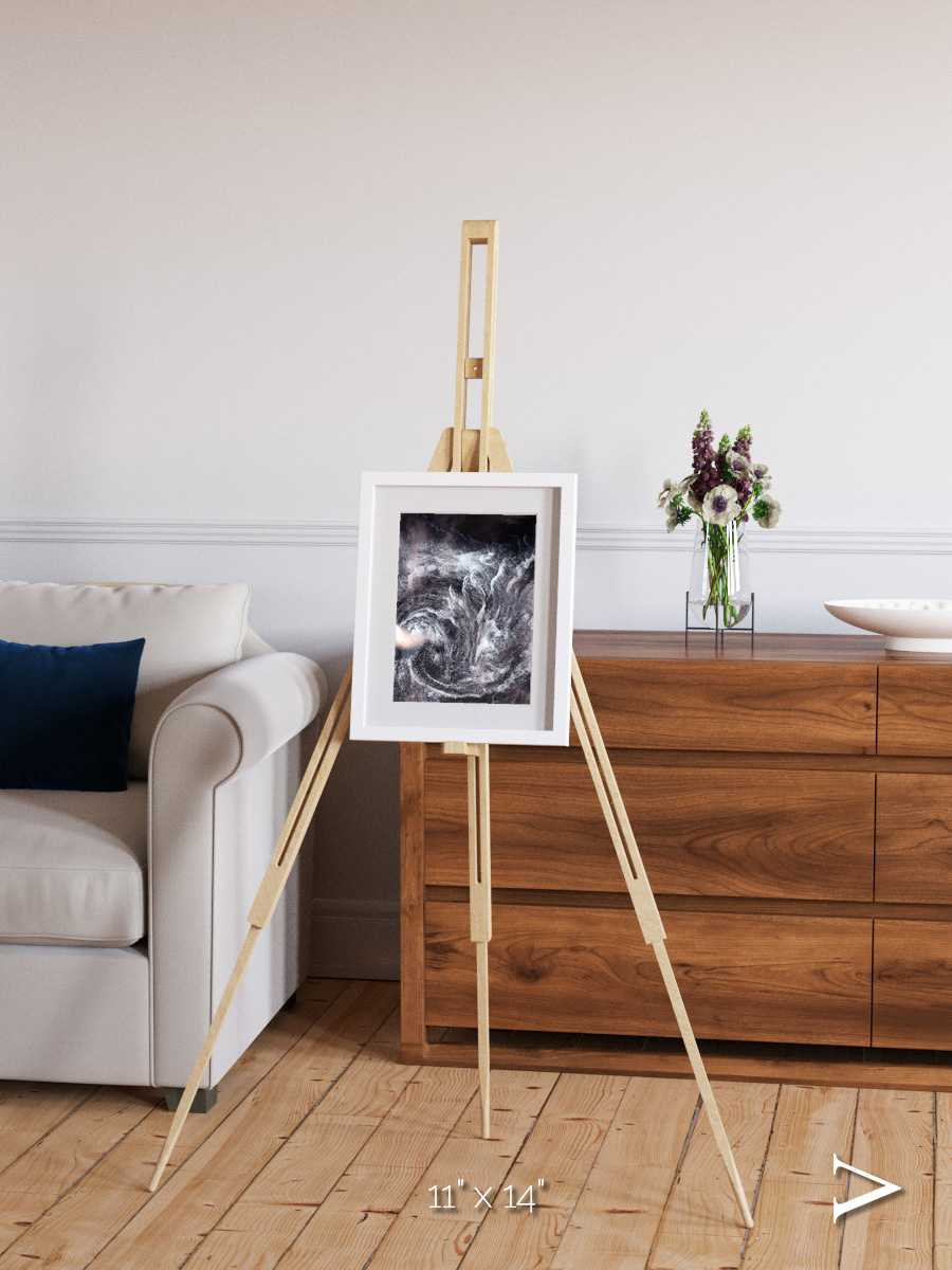 Wind Signatures, Whirlpool in the Air Framed & Mounted Print