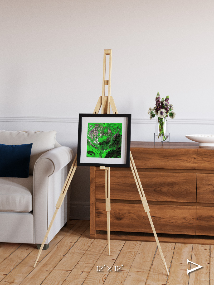 Ribbon River, Araca River Framed & Mounted Print