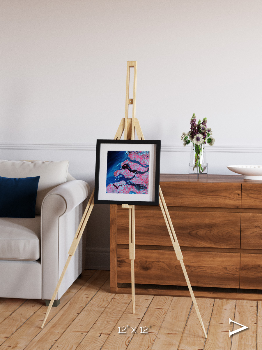 Windward Isles, Delta Region Netherlands Framed & Mounted Print