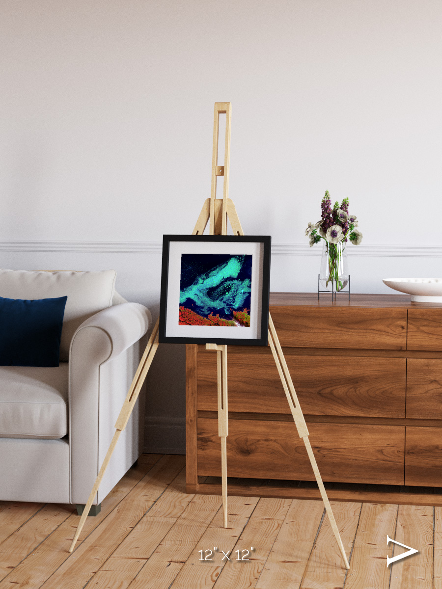 Frozen Currents, Foxe Basin Framed & Mounted Print