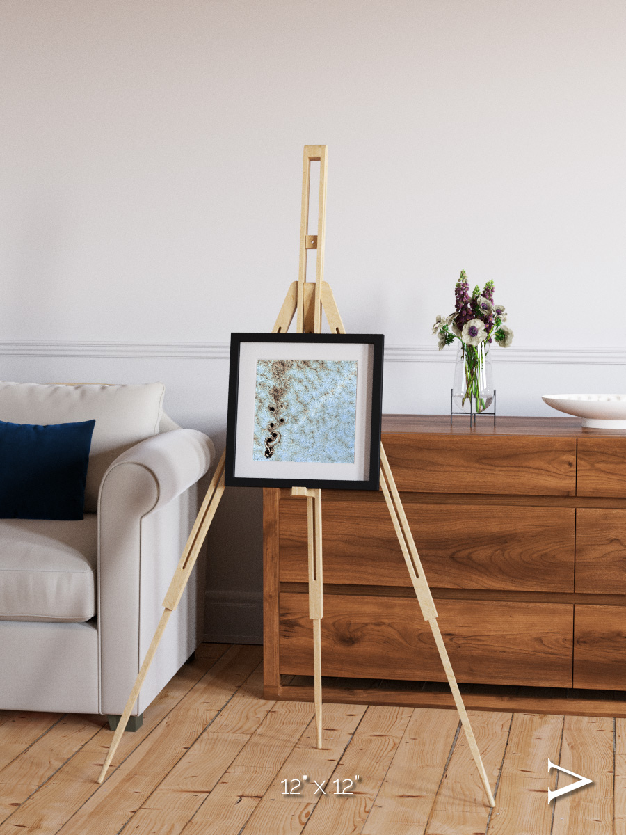 Wind Signatures, Karman Vortices Framed & Mounted Print