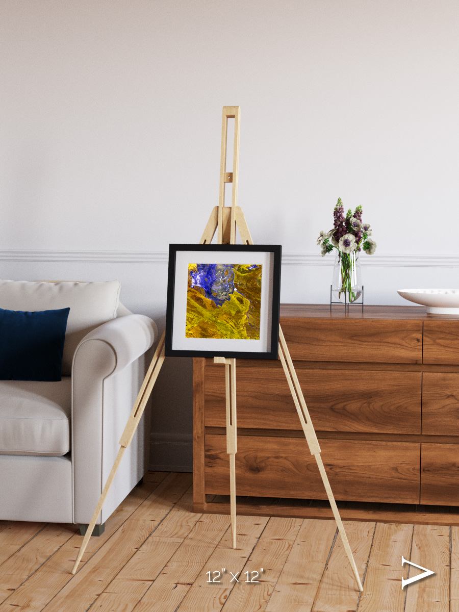 Saline Patterns, Lake Disappointment Framed & Mounted Print