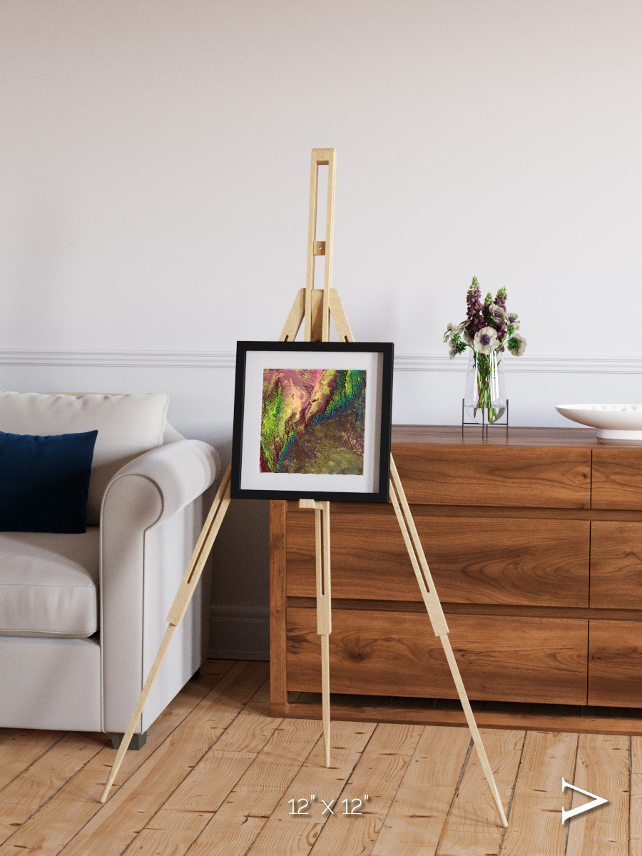 Textured Earth, Sierra de Velasco Framed & Mounted Print