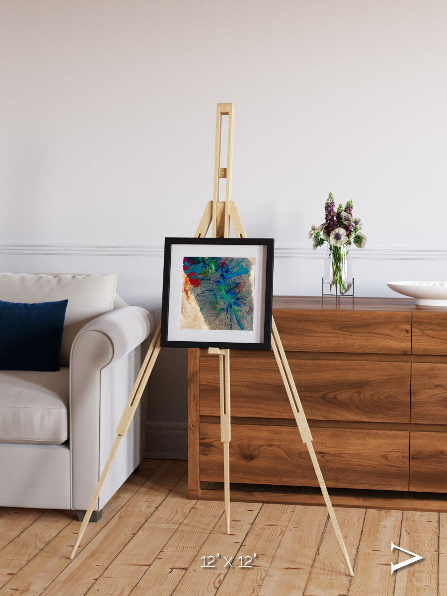 Rift and Fire, Ethiopia Framed & Mounted Print