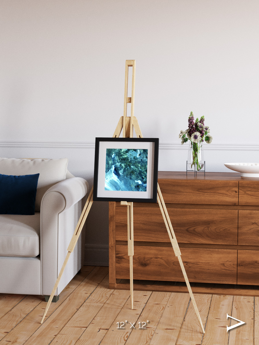 Heat Scars, Volcanoes Framed & Mounted Print
