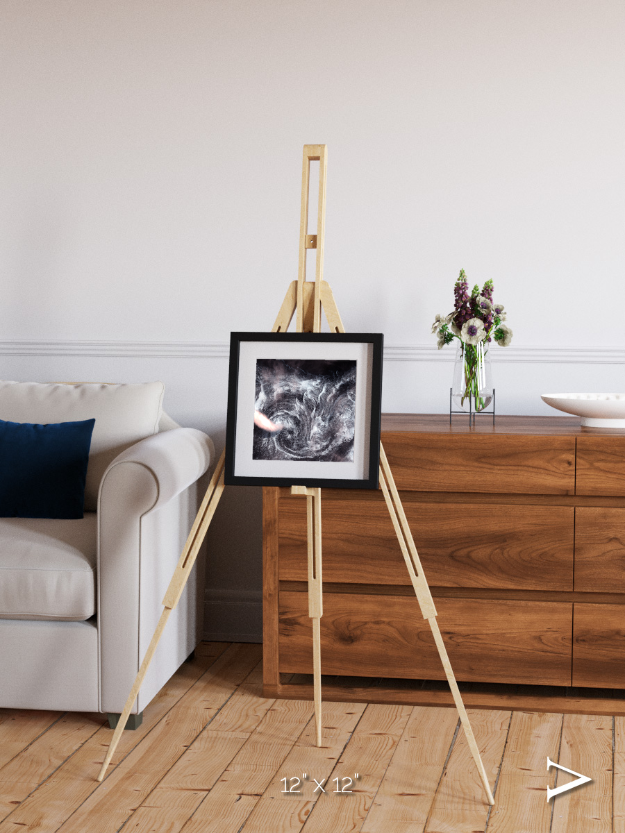 Wind Signatures, Whirlpool in the Air Framed & Mounted Print