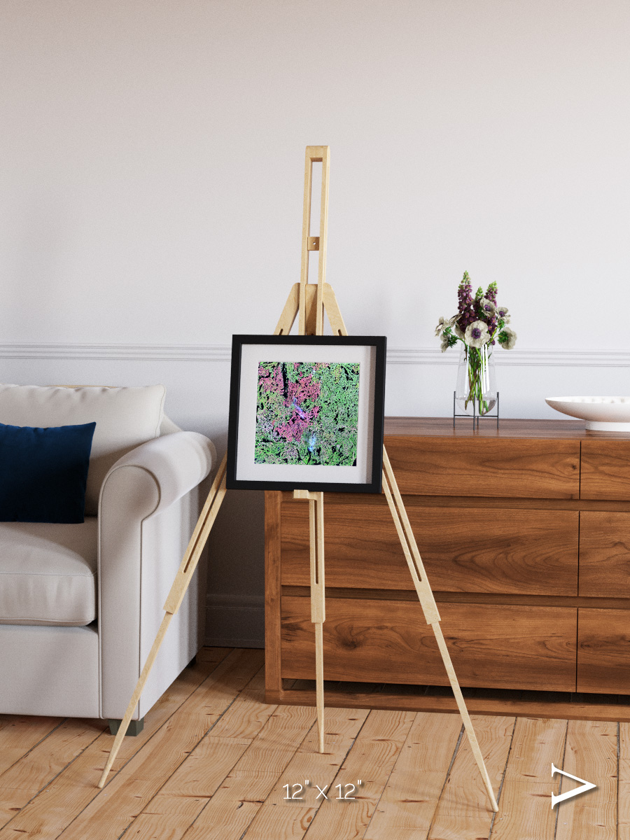 Ice River, Yellowknife Wetlands Framed & Mounted Print