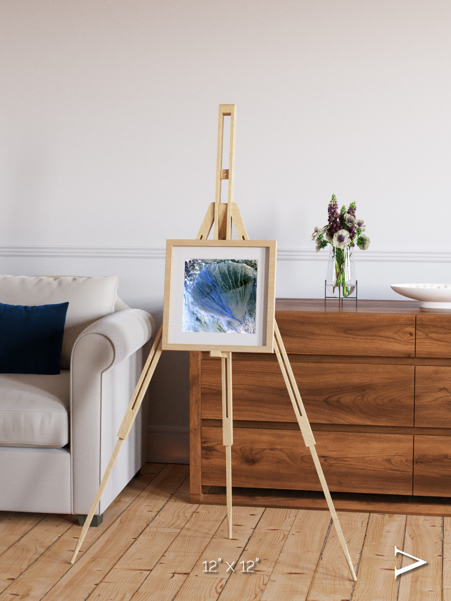 Sunlit Dunes, Alluvial Fan Framed & Mounted Print