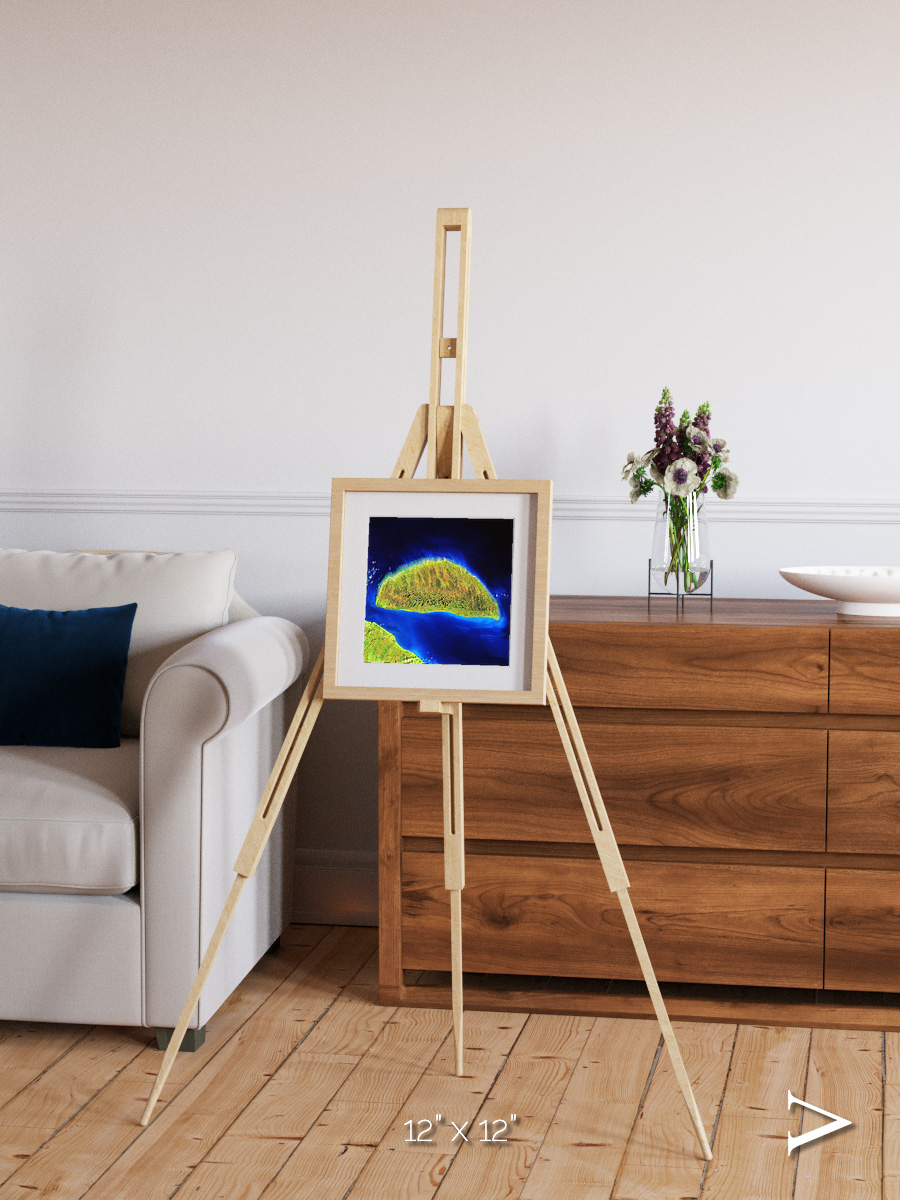 Coastal Fragments, Island Rebound Framed & Mounted Print