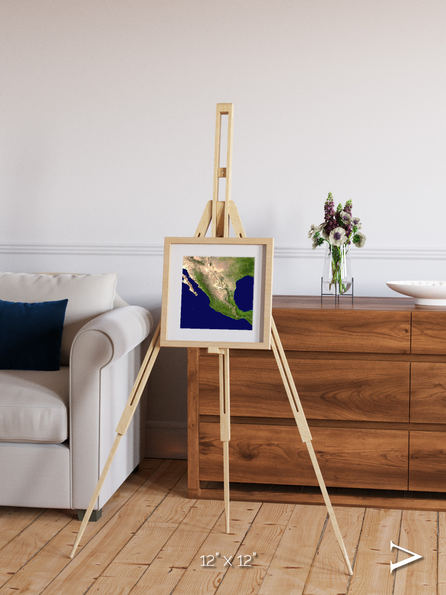 Windwritten Sands, Mexico and Central America Framed & Mounted Print