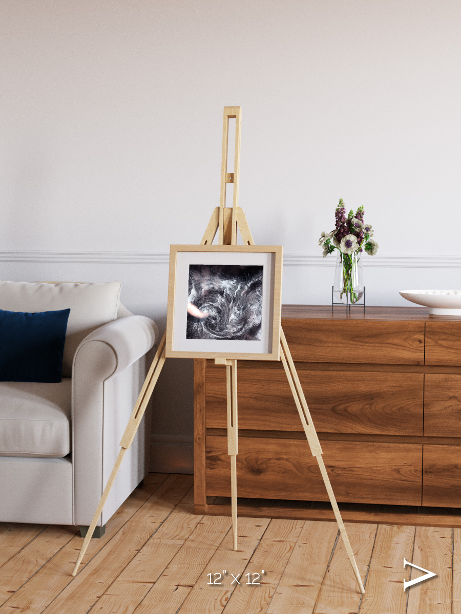 Wind Signatures, Whirlpool in the Air Framed & Mounted Print