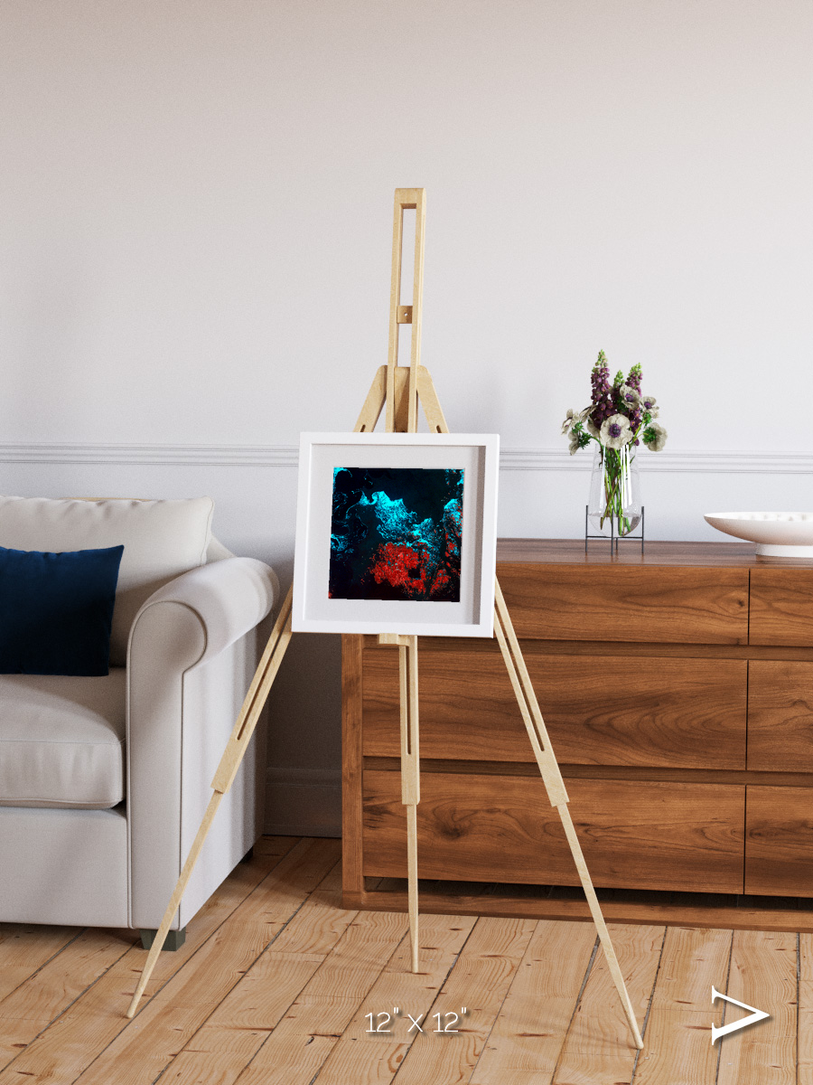 Island Sanctuary, Ghostly Grease Ice Framed & Mounted Print