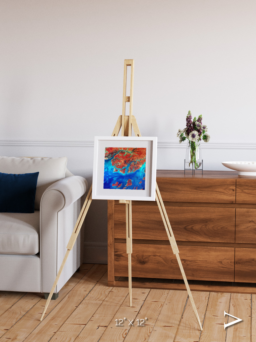 River and Plain, Guinea-Bissau Framed & Mounted Print